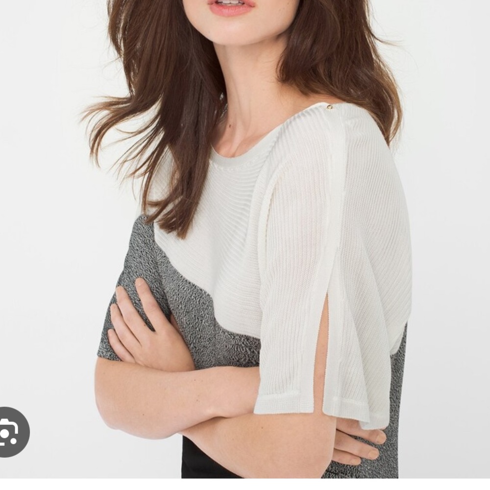 WHBM Colorblock Marled Pollover - Picture 4 of 9